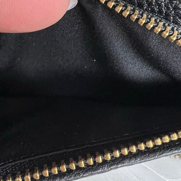 THE MARC JACOBS New Q Wingman Wallet Wristlet Black Leather - Picture 12 of 12